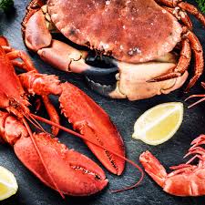 Fresh lobster and crab, premium seafood selection